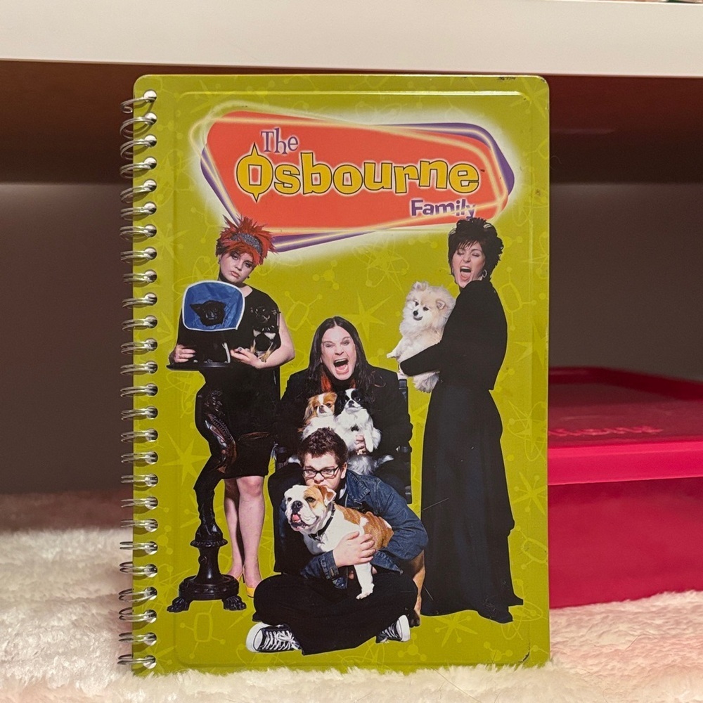 The Osbourne Family Spiral Notebook vintage 2002